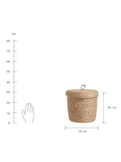 Bestes Angebot 🥰 Dekoration Butlers Korb Mit Deckel Ø30cm RUSH ROPE In Natur Günstig Kaufen 👏 -Butlers Geschaft butlers korb mit deckel o30cm rush rope in natur 2