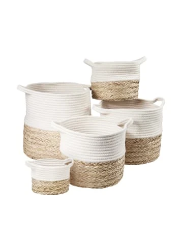 Aktion ✔️ Dekoration Butlers Korb Rund Ø18cm COTTON BRAID In Natur-Weiß Günstig Kaufen ✔️ 4 Aktion ✔️ Dekoration Butlers Korb Rund Ø18cm COTTON BRAID In Natur-Weiß Günstig Kaufen ✔️ – Bild 2