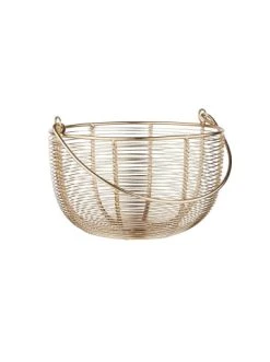 Bestes Angebot ⭐ Dekoration Butlers Korb Rund Ø30cm MORGAN In Gold Günstig Kaufen 🤩 -Butlers Geschaft butlers korb rund o30cm morgan in gold 1