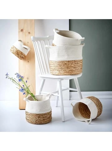 Schlussverkauf ⭐ Dekoration Butlers Korb Rund Ø35cm COTTON BRAID In Natur-Weiß Günstig Kaufen ✨ 7 Schlussverkauf ⭐ Dekoration Butlers Korb Rund Ø35cm COTTON BRAID In Natur-Weiß Günstig Kaufen ✨ – Bild 5