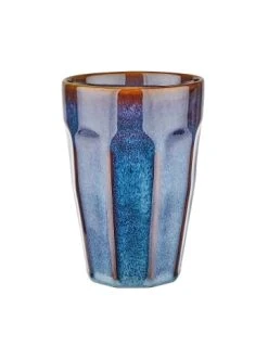 Angebote 🔔 Küche Butlers Latte Macchiato Tasse 330ml BERGAMO In Dunkelblau Günstig Kaufen 🤩