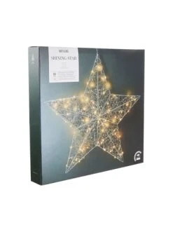 Billig 🥰 Büro-, Schulbedarf & Kreativbedarf Butlers LED 3D Stern Mit USB-Batteriefach SHINING STAR In Silber Günstig Kaufen 👏 -Butlers Geschaft butlers led 3d stern mit usb batteriefach shining star in silber 2