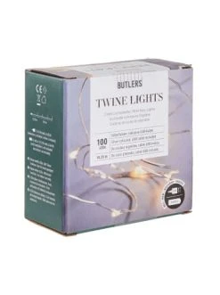 Billig 👍 Weihnachten Butlers LED Lichterkette 100 Lichter Mit USB-Batteriefach TWINE LIGHTS In Silber Günstig Kaufen 🧨 -Butlers Geschaft butlers led lichterkette 100 lichter mit usb batteriefach twine lights in silber 2