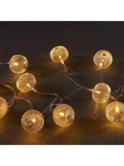 Brandneu 😍 Weihnachten Butlers LED-Lichterkette Laternen 10 Lichter Mit USB-Batteriefach OSAKA In Silber Günstig Kaufen 🥰