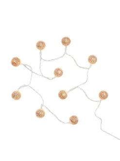 Großhandel ⭐ Lampen & Leuchten Butlers LED-Lichterkette Metallball 10 Lichter Mit USB-Batteriefach ORIENTAL LIGHTS In Bronze Günstig Kaufen ✔️ -Butlers Geschaft butlers led lichterkette metallball 10 lichter mit usb batteriefach oriental lights in bronze 3