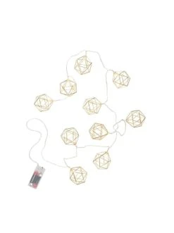 Neu 🧨 Weihnachten Butlers LED-Lichterkette Würfel 10 Lichter Mit USB-Batteriefach GEOMETRICS In Gold Günstig Kaufen 💯 -Butlers Geschaft butlers led lichterkette wurfel 10 lichter mit usb batteriefach geometrics in gold 2