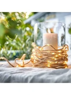 Brandneu 👏 Weihnachten Butlers LED Outdoor-Lichterkette Naturseil 100 Lichter Mit Stecker FARMHOUSE In Natur Günstig Kaufen ❤️ -Butlers Geschaft butlers led outdoor lichterkette naturseil 100 lichter mit stecker farmhouse in natur 4