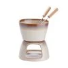 Am billigsten 🤩 Küche Butlers Mini-Fondue Mit 2 Gabeln AU CHOCOLAT In Beige Günstig Kaufen 🛒 -Butlers Geschaft butlers mini fondue mit 2 gabeln au chocolat in beige
