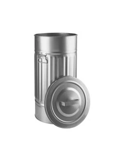 Aktion 🎁 Haushalt Butlers Mülltonne 'Oskar' 40l ZINC In Silber Günstig Kaufen ✨ -Butlers Geschaft butlers mulltonne oskar 40l zinc in silber 2