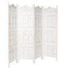 Schlussverkauf 🥰 Möbel Butlers Paravent, Geschnitzt B 180 X H 176cm ESTELLA In Weiß Günstig Kaufen 🥰 -Butlers Geschaft butlers paravent geschnitzt b 180 x h 176cm estella in weiss