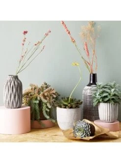 Großhandel 🎁 Dekoration Butlers Pflanztopf Ø12cm CUBIST In Grau Günstig Kaufen 🥰 -Butlers Geschaft butlers pflanztopf o12cm cubist in grau 3