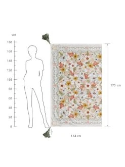 Billig 😍 Heimtextilien Butlers Picknickdecke L 175 X B 154cm BETWEEN FLOWERS In Creme Günstig Kaufen 👍 -Butlers Geschaft butlers picknickdecke l 175 x b 154cm between flowers in creme 3