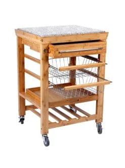 Beste Bewertungen von 🎁 Garten & Balkon Butlers Servierwagen Mit Granitarbeitsplatte ROLLING STONE In Natur Günstig Kaufen 🎉