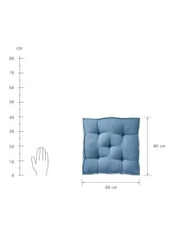 Coupon 🌟 Garten & Balkon Butlers Sitzkissen L 40 X B 40cm SOLID In Blau Günstig Kaufen 😀 -Butlers Geschaft butlers sitzkissen l 40 x b 40cm solid in blau 2