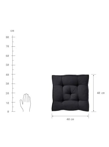 Aktion 🎁 Garten & Balkon Butlers Sitzkissen L 40 X B 40cm SOLID In Schwarz Günstig Kaufen 🎉 5 Aktion 🎁 Garten & Balkon Butlers Sitzkissen L 40 X B 40cm SOLID In Schwarz Günstig Kaufen 🎉 – Bild 3