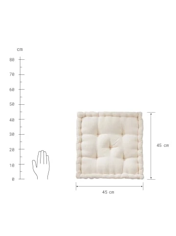 Butlers Sitzkissen L 45 x B 45cm CORD in Creme günstig kaufen Brandneu 💯 Garten & Balkon Butlers Sitzkissen L 45 X B 45cm CORD In Creme Günstig Kaufen ❤️ -Butlers Geschaft butlers sitzkissen l 45 x b 45cm cord in creme 2