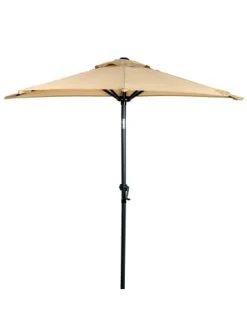 Schlussverkauf 🧨 Garten & Balkon Butlers Sonnenschirm Halbrund Mit Knickgelenk Und Kurbel SIESTA In Beige Günstig Kaufen ❤️ -Butlers Geschaft butlers sonnenschirm halbrund mit knickgelenk und kurbel siesta in beige 2