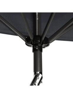 Rabatt ✔️ Garten & Balkon Butlers Sonnenschirm Mit Kurbel Ø180cm SIESTA In Anthrazit Günstig Kaufen 🛒 -Butlers Geschaft butlers sonnenschirm mit kurbel o180cm siesta in anthrazit 3