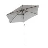 Bestes Angebot 🔔 Garten & Balkon Butlers Sonnenschirm Mit Kurbel Ø180cm SIESTA In Hellgrau Günstig Kaufen ✔️