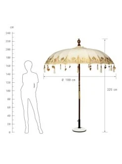 Aktion 💯 Garten & Balkon Butlers Sonnenschirm Ø180cm ORIENTAL LOUNGE In Creme Günstig Kaufen 🧨 -Butlers Geschaft butlers sonnenschirm o180cm oriental lounge in creme 2