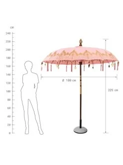 Schlussverkauf ✔️ Garten & Balkon Butlers Sonnenschirm Ø180cm ORIENTAL LOUNGE In Pink Günstig Kaufen 😍 -Butlers Geschaft butlers sonnenschirm o180cm oriental lounge in pink 2