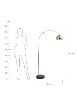 Blitzangebot 🤩 Lampen & Leuchten Butlers Stehleuchte Höhe 166cm ARC In Gold Günstig Kaufen ❤️ -Butlers Geschaft butlers stehleuchte hohe 166cm arc in gold 2