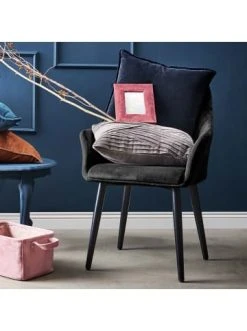 Brandneu ❤️ Möbel Butlers Stuhl Samt VELVET In Dunkelgrau Günstig Kaufen 👏 -Butlers Geschaft butlers stuhl samt velvet in dunkelgrau 4