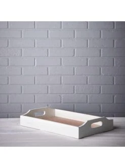 Auslauf 🔔 Küche Butlers Tablett Mit Griffen L 55 X B 35cm CAMPAGNE In Weiß Günstig Kaufen 🤩 -Butlers Geschaft butlers tablett mit griffen l 55 x b 35cm campagne in weiss 2