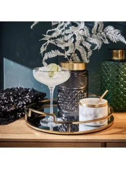 Billig 👏 Küche Butlers Tablett Mit Spiegelplatte Ø33 M ART DECO In Gold Günstig Kaufen 😉 -Butlers Geschaft butlers tablett mit spiegelplatte o33 m art deco in gold 1