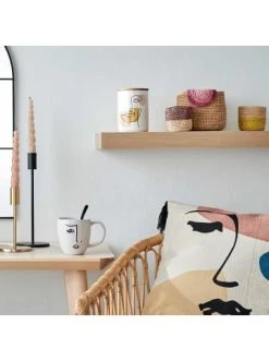 Aktion ✨ Küche Butlers Tasse Mit Gesicht 350ml LINE ART In Weiß Günstig Kaufen 😀 -Butlers Geschaft butlers tasse mit gesicht 350ml line art in weiss 3