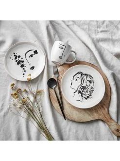 Aktion ✨ Küche Butlers Tasse Mit Gesicht 350ml LINE ART In Weiß Günstig Kaufen 😀 -Butlers Geschaft butlers tasse mit gesicht 350ml line art in weiss 4