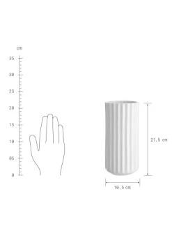 Brandneu 🎉 Dekoration Butlers Vase Höhe 21cm LIV In Weiß Günstig Kaufen 🎁 -Butlers Geschaft butlers vase hohe 21cm liv in weiss 2