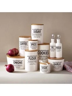 Angebote 🔥 Küche Butlers Vorratsdose Coffee 1100ml KARLTON BROS. In Weiß Günstig Kaufen 🌟 -Butlers Geschaft butlers vorratsdose coffee 1100ml karlton bros in weiss 3